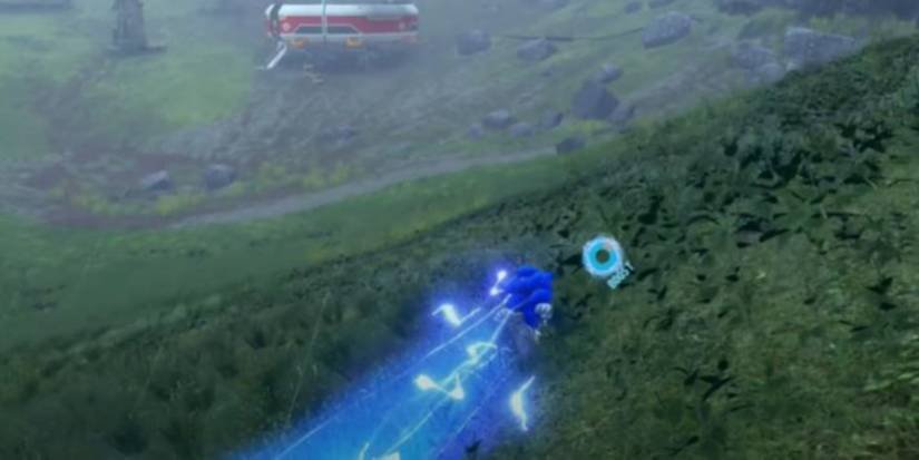 Sonic with his Max Ring Boost